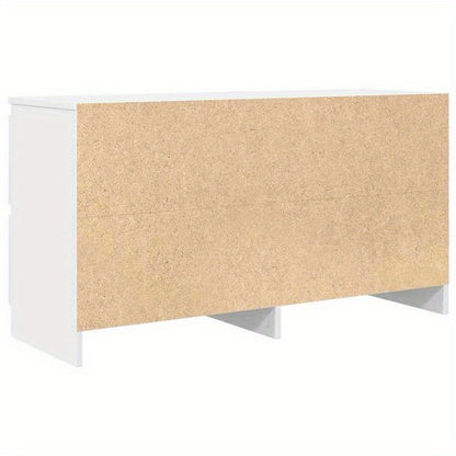 TV meubel – TV kast – Media meubel – Entertainment meubel – Wit tv meubel – Compact 100x35x54 cm – MDF en hardhout