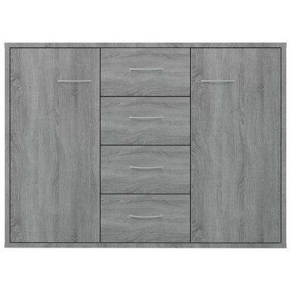 Sideboard – Dressoir – Opbergkast – Kast – Buffetkast – Grijs Sonoma – 88x30x65 cm – Houtwerkstof – Compact & Stijlvol