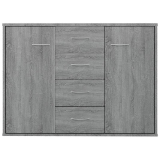 Sideboard – Dressoir – Opbergkast – Kast – Buffetkast – Grijs Sonoma – 88x30x65 cm – Houtwerkstof – Compact & Stijlvol