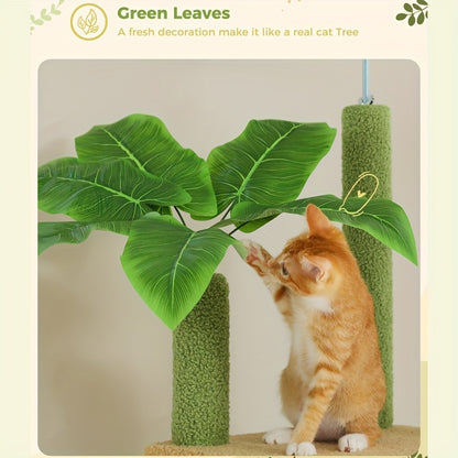 Krabpaal – Kattenboom – Krabmeubel – Kattenhuis – Kattentoren – Verstelbaar Van Vloer Tot Plafond – Stevig Fiberboard Met Hangmat
