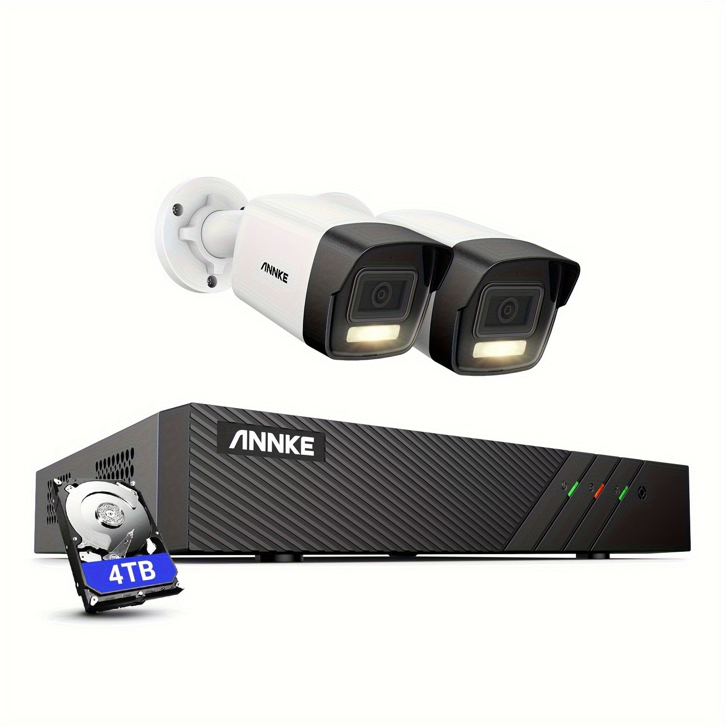 Beveiligingscamera – CCTV Camera – Surveillance Camera – Buitencamera – IP PoE Camerasysteem – 3K Ultra HD Beeldkwaliteit – Dual-Light Nachtzicht Met Mens- en Voertuigdetectie