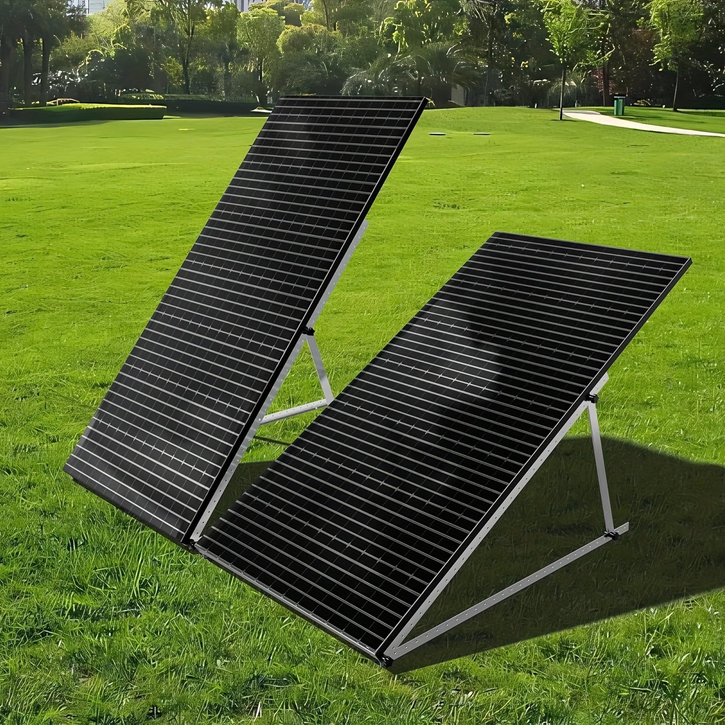 Verstelbare Zonnepaneel Steunen – Solar Panel Beugels – Montage Beugels – Zonnepanelen Montageset – Balkon Steunen – Aluminium Constructie – Kantelbaar 0°-90° – Tot 114 cm