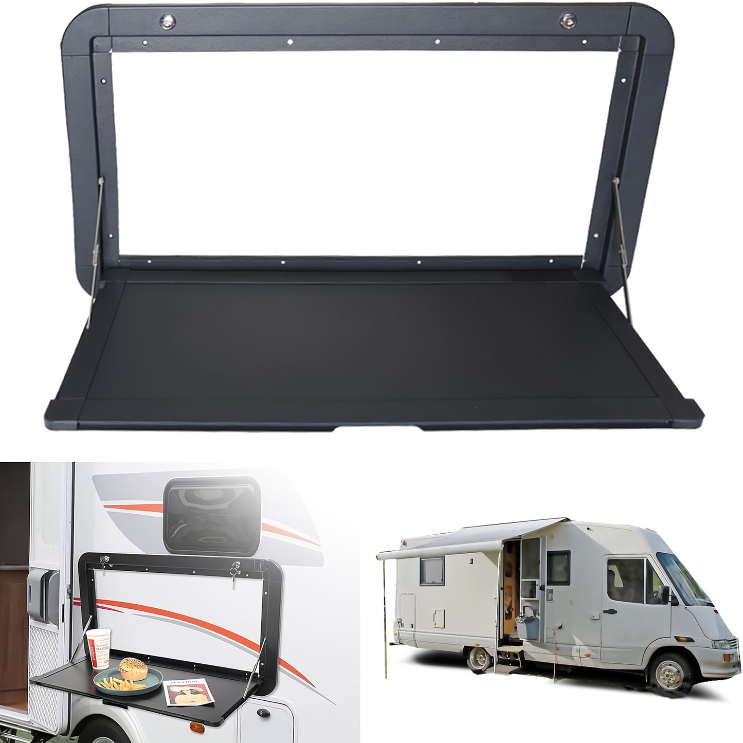 Opvouwbare Tafel – Klaptafel – Vouwtafel – Campingtafel – Wandtafel – Aluminium – 80x40 cm – Vergrendelbaar – Weerbestendig