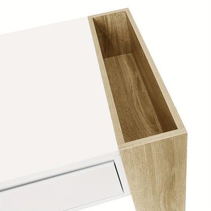 Salontafel – Koffietafel – Woonkamertafel – Bijzettafel – Tafel – Modern Design – 105x60x40 cm – Hardhout Met Glanzende Afwerking – Met Lades En Open Vakken