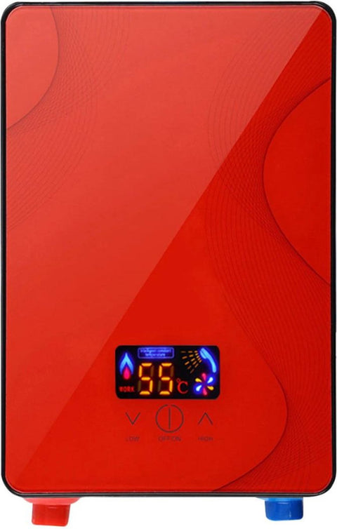Doorstroomverwarmer - Doorstroomboiler – Doorstroom Boiler voor Douche - 6500W - Rood