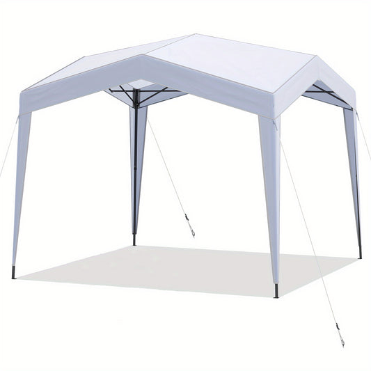Partytent – Pop-up Tent – Paviljoen – Tuintent – Feesttent – 3,05x3,05 m – Oxford Stof & Metalen Frame – UPF 50+ Zonbescherming – Verstelbare Hoogte – Inclusief Zijwanden en Draagtas met Wieltjes – Wit