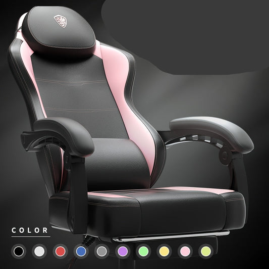 Gamingstoel – Gamestoel – Gaming Chair – Game Stoel – Bureaustoel – Ergonomisch Met Lendensteun – Kunstleer Met Brede Rugleuning – Max. 150 kg