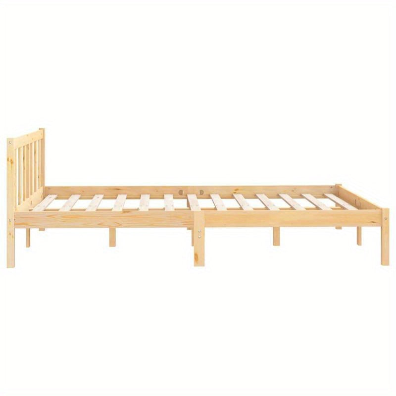Bedframe – Bedbodem – Slaapbank – Ledikant – Bedombouw – Klein Tweepersoonsbed 120x190 cm – Stevige Constructie – Eenvoudige Montage – Classic Design – Bruin