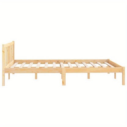 Bedframe – Bedbodem – Slaapbank – Ledikant – Bedombouw – Klein Tweepersoonsbed 120x190 cm – Stevige Constructie – Eenvoudige Montage – Classic Design – Bruin