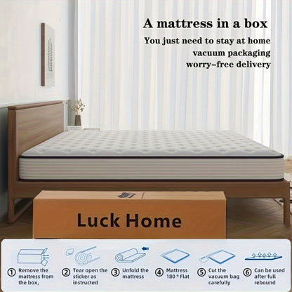 Matras – Koudschuimmatras – Pocketveringmatras – Latexmatras – Tweepersoonsmatras 140x200 cm – Ultra-fijne vezellaag – Medium Stevig Comfort