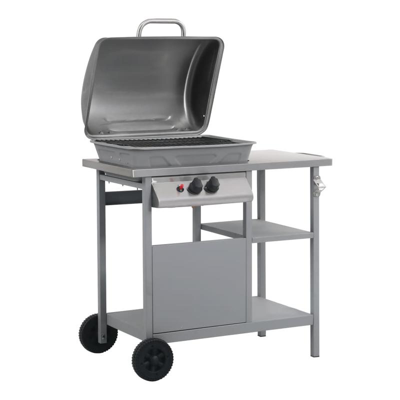 Barbecue – Buitenkeuken – Grill – Braadrooster – Gasbarbecue – Roestvrij Staal – 49x33 cm Grilloppervlak – 5,5 kW Gasvermogen