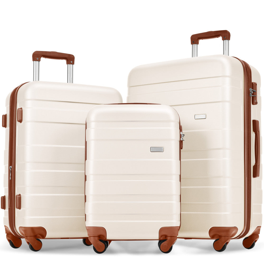 Kofferset – Reiskoffer – Trolley – Handbagage – Ruimbagage – Duurzaam Magnesium-Aluminium – 360° Zwenkwielen & Combinatieslot – Lichtgewicht M-L-XL Set