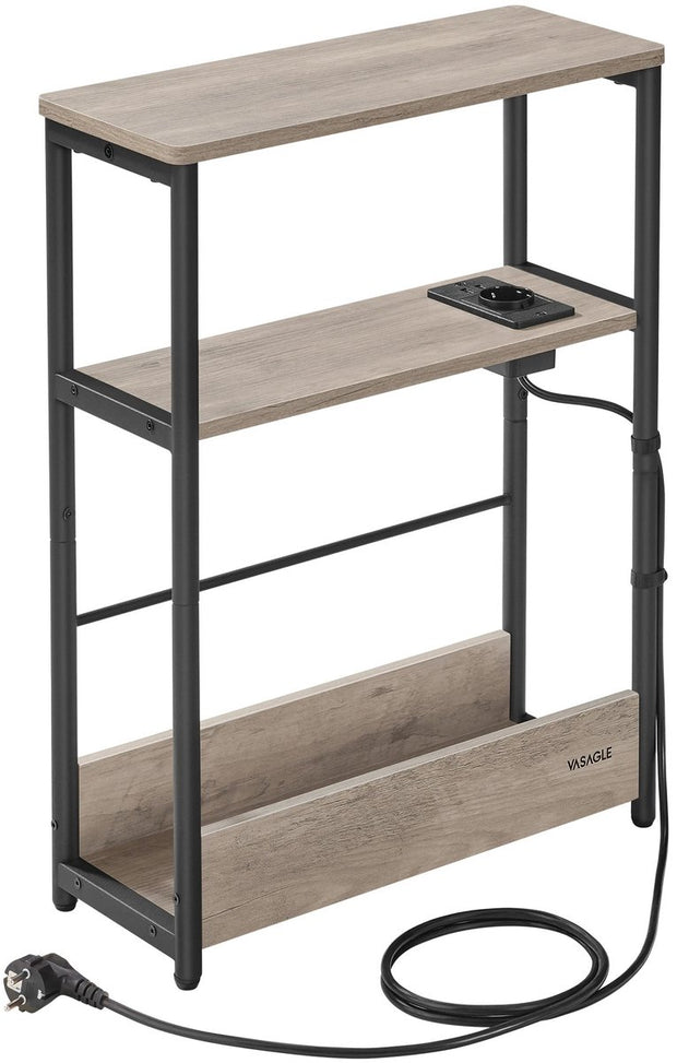 Bijzettafels Woonkamer - Bijzettafel Bank - Smalle Console Tafel - Haltafel - Nachtkastje - 18 cm x 45 cm x 58 cm - Donker Khaki