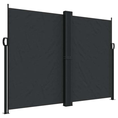 Windscherm – Windafsluiting – Balkonscherm – Terrasscherm – 180 X 600 Cm – Stevig Stalen Frame – Polyester Doek Met PU-Coating - Zwart