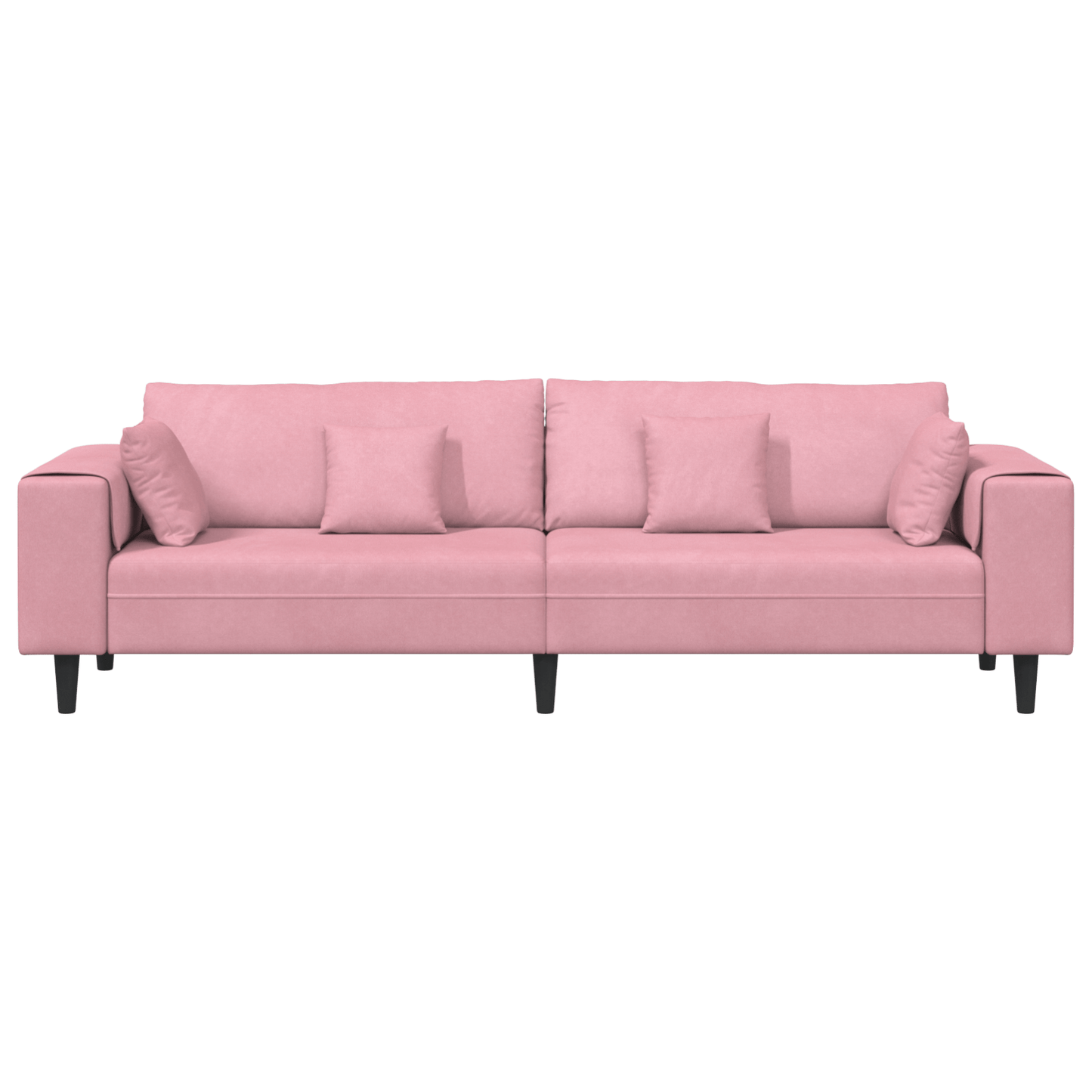 Velvet Bank – Fluwelen Sofa – Zitbank – Loungebank – Slaapbank – Zacht Fluweel – Stevig Houten Frame – Turquoise Zonder Ottoman