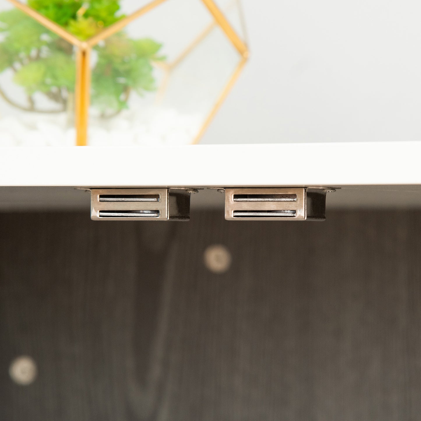 Hondenbench – Hondenkooi – Transportbench – Hondenhok – Dierenbench – Vergrendelbare Hondenbench – Stevig Houten Frame – Verstelbare Voetjes – Grijs-Witte Kleur