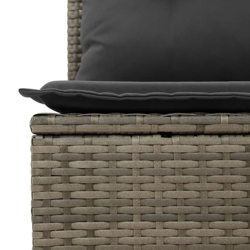 6-delige Loungeset – Tuinmeubelset – Lounge Set – Buitenmeubelen – Tuin sofa – Grijs – Weerbestendig Poly Rattan – Afneembare Wasbare Kussens