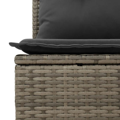 6-delige Loungeset – Tuinmeubelset – Lounge Set – Buitenmeubelen – Tuin sofa – Grijs – Weerbestendig Poly Rattan – Afneembare Wasbare Kussens