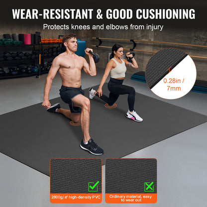 Yogamat – Fitnessmat – Sportmat – Pilatesmat – Trainingsmat – Extra Groot 213x152 cm – Antislip PVC Materiaal