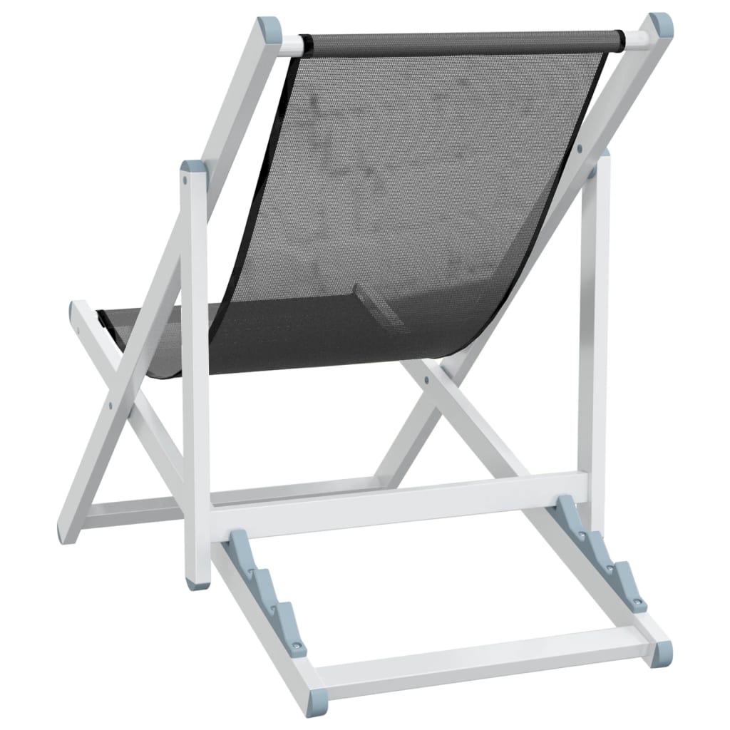 Inklapbare Strandstoel – Strandstoel – Tuinstoel – Campingstoel – Lichtgewicht Aluminium Frame – 3-Verstelbare Zitposities