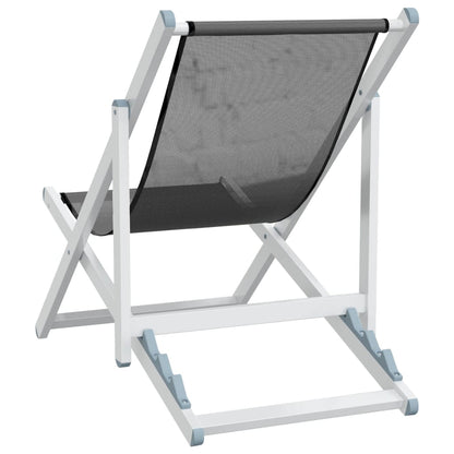 Inklapbare Strandstoel – Strandstoel – Tuinstoel – Campingstoel – Lichtgewicht Aluminium Frame – 3-Verstelbare Zitposities