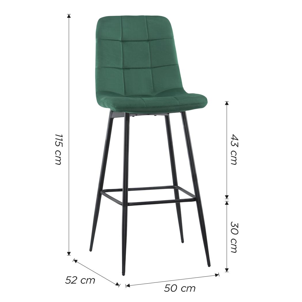 Velvet Fauteuils – Fluwelen Stoelen – Lounge Stoelen – Zacht Zitmeubilair – Gezellige Fauteuils – Set Van 2 – Groen – Houten Frame – Rugleuning Met Voetensteun