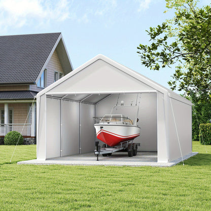 Carport Tent – Garage Tent – Opvouwbare Overkapping – Opslagtent – Auto Tent – 4x6 Meter – Stevig Metalen Frame – Afneembare Zijwanden