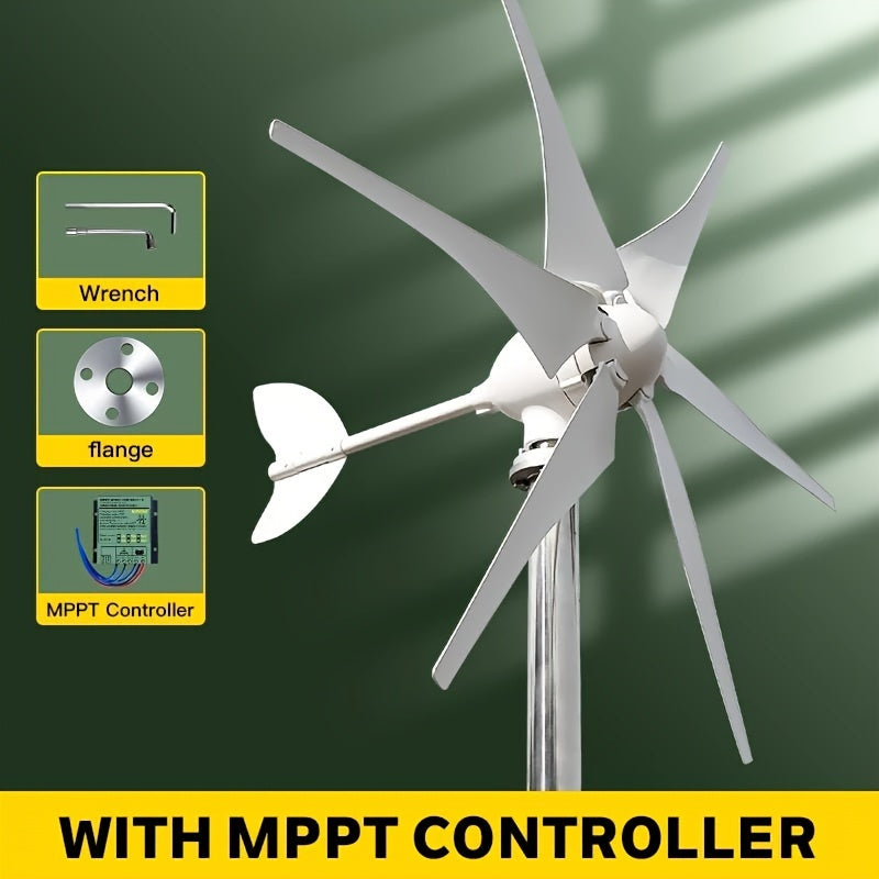 Windturbine Generator – Wind Generator Turbine – Wind Generator Voor Thuis – Wind Generator Voor Boot – Wind Turbine Voor Camping – 800W Vermogen – MPPT Controller 12V/24V