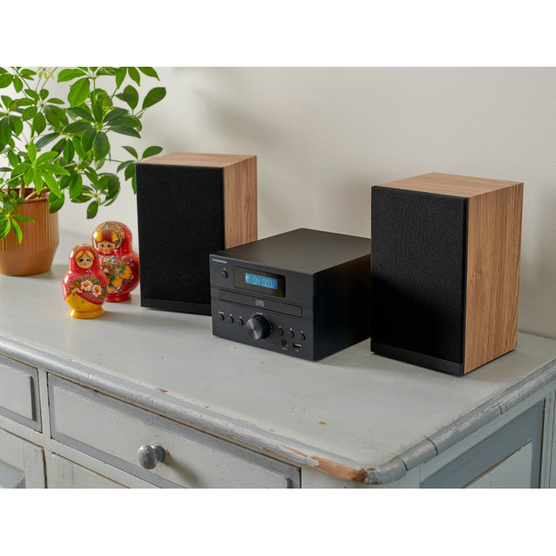 Microset – Micro Tower – Muzieksysteem – Stereo Set – Draadloos Audio – Bluetooth – CD & USB Speler – 20W RMS Vermogen