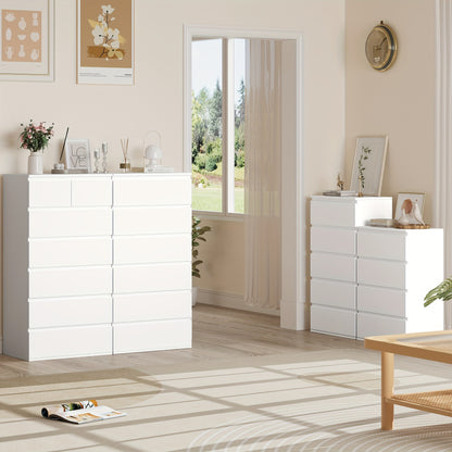 Chest Of Drawers – Ladekast – Kledingkast – Opbergkast – Slaapkamerkast – Modern Wit – 5 Lades – MDF Materiaal