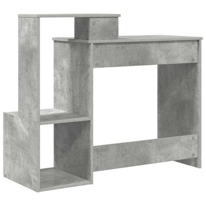 Modern Bureau – Werkplek Meubel – Schrijfdesk – Studiebureau – Thuiswerkplek – Ruim Werkblad 106x40 cm – Stevige Duurzame Constructie – Grijs