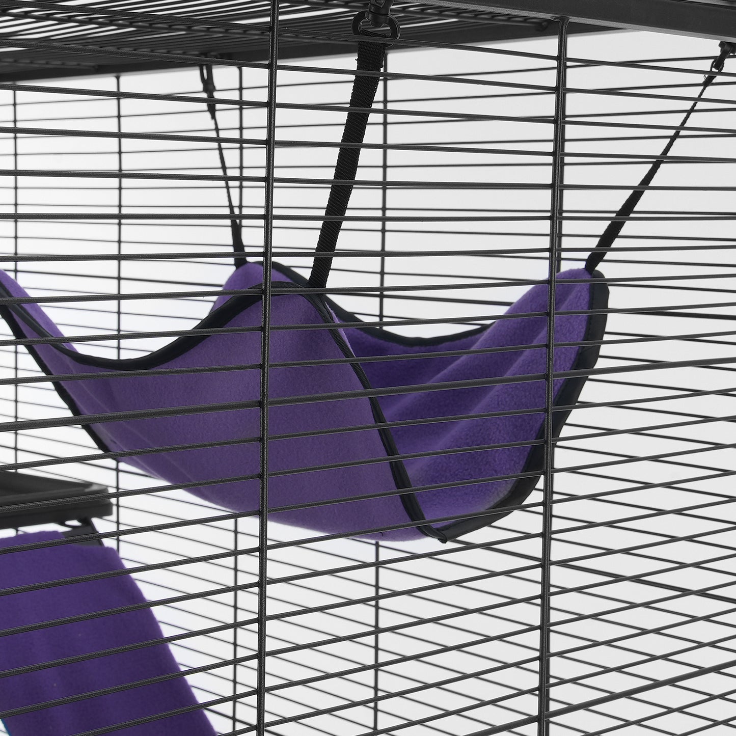 Dierenkooi Voor Kleine Huisdieren – Frettenkooi – Knaagdierkooi – Chinchillakooi – Caviakooi – Ruim 92x58x164 cm – Met 4 Platforms En Mobiele Wielen
