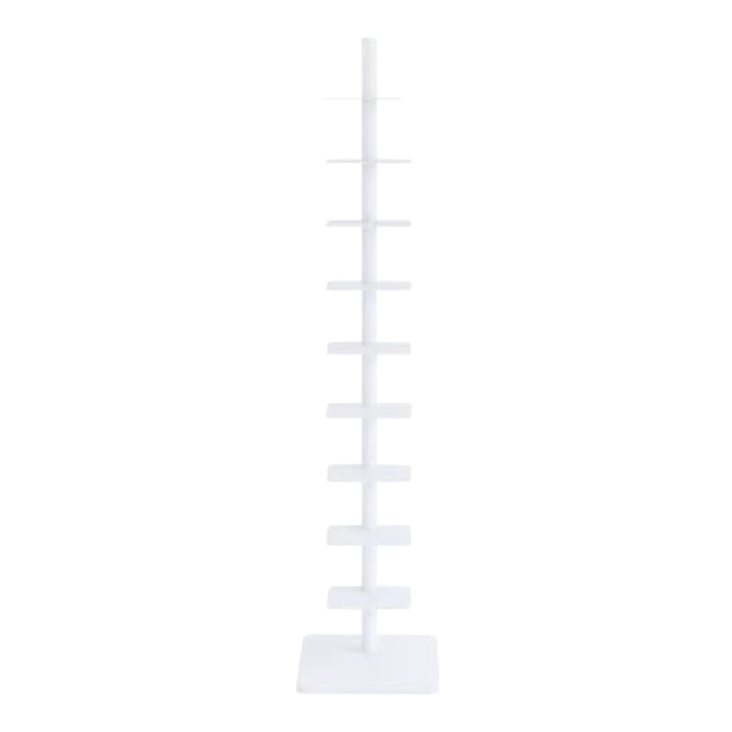 Boekenkast – Boekenrek – Vakkenkast – Opbergkast – Stellingkast – 9-laags – Draaibaar Met Metalen Frame – Smal Hoog Design