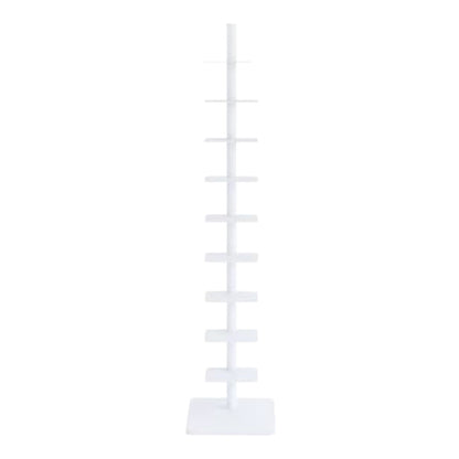 Boekenkast – Boekenrek – Vakkenkast – Opbergkast – Stellingkast – 9-laags – Draaibaar Met Metalen Frame – Smal Hoog Design