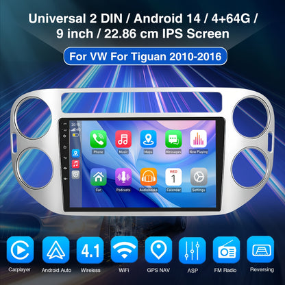 Android Autoradio – Multimedia Speler – Navigatiesysteem – Car Stereo – 2-DIN Radio – 9 Inch IPS Scherm – Android 14 – Inclusief Camera & DVR