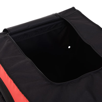 Fietskar – Fietsaanhanger – Boodschappentrailer – Cargo Fietskar – Kinderfietskar – Stevig Ijzeren Frame – Ruime Laadruimte Rood-Zwart