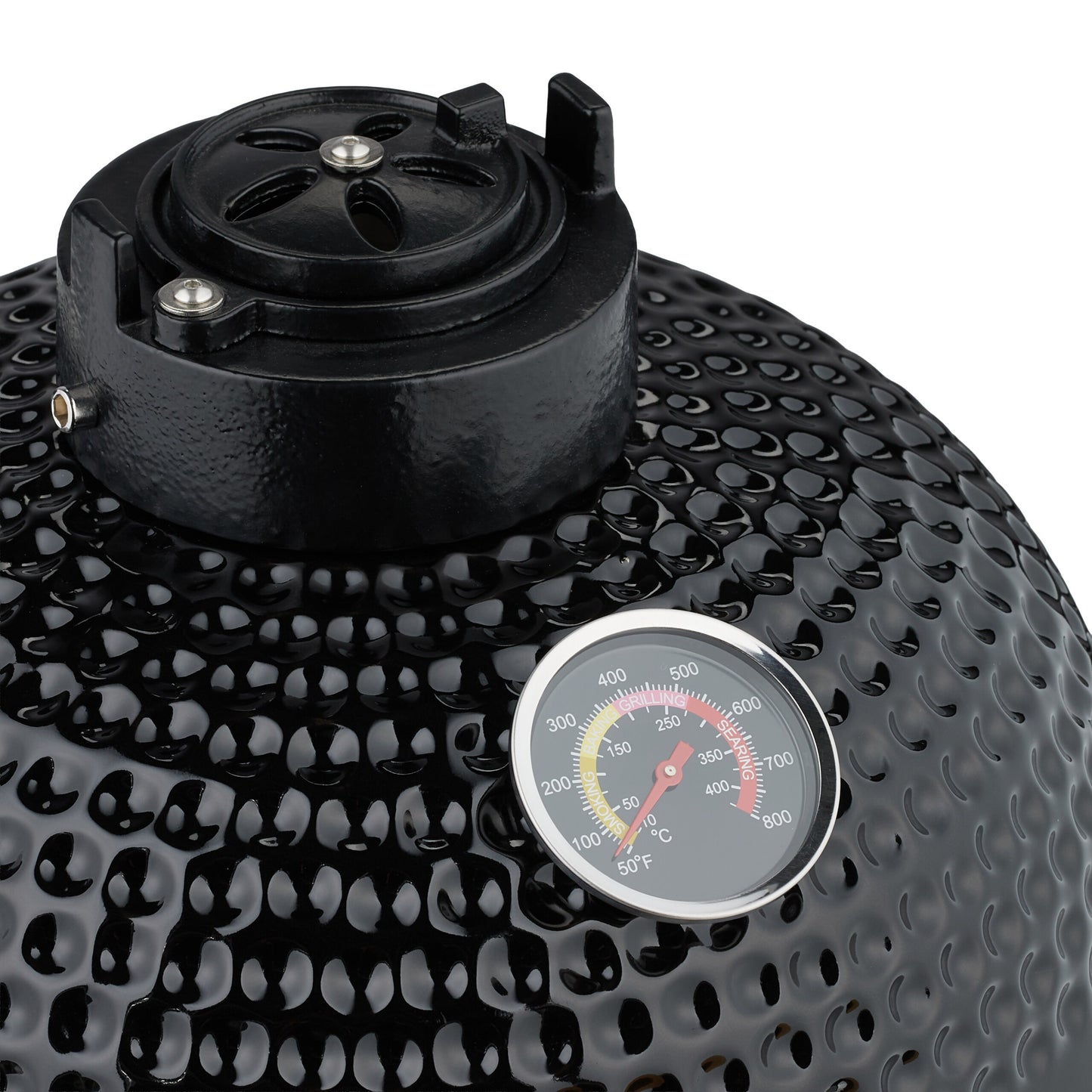 Kamado Grill – Houtskoolbarbecue – Keramische BBQ – Barbecue Oven – Buitenkeuken – Blauw – Ø 32 cm Grilloppervlak – Ingebouwde Thermometer Tot 450°C