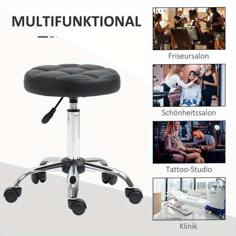 Leisure chair, comfortable living room furniture, multifunctional seat, suitable for living room, bedroom, dining room, hallway, balcony. Perfect home decoration, Versatile Seating, Contemporary Design, Swivel Stool, Rolling