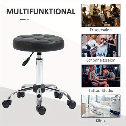 Leisure chair, comfortable living room furniture, multifunctional seat, suitable for living room, bedroom, dining room, hallway, balcony. Perfect home decoration, Versatile Seating, Contemporary Design, Swivel Stool, Rolling