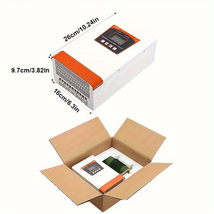 Zonnecontroller – Laadregelaar – Zonnelaadregelaar – Hybrid Controller – MPPT Regulator – Dual MPPT Voor Wind & Zon – LCD Display Met Dump Load – 12V/24V/48V Off-Grid Systemen – 2500W Vermogen – Overbelastingsbeveiliging
