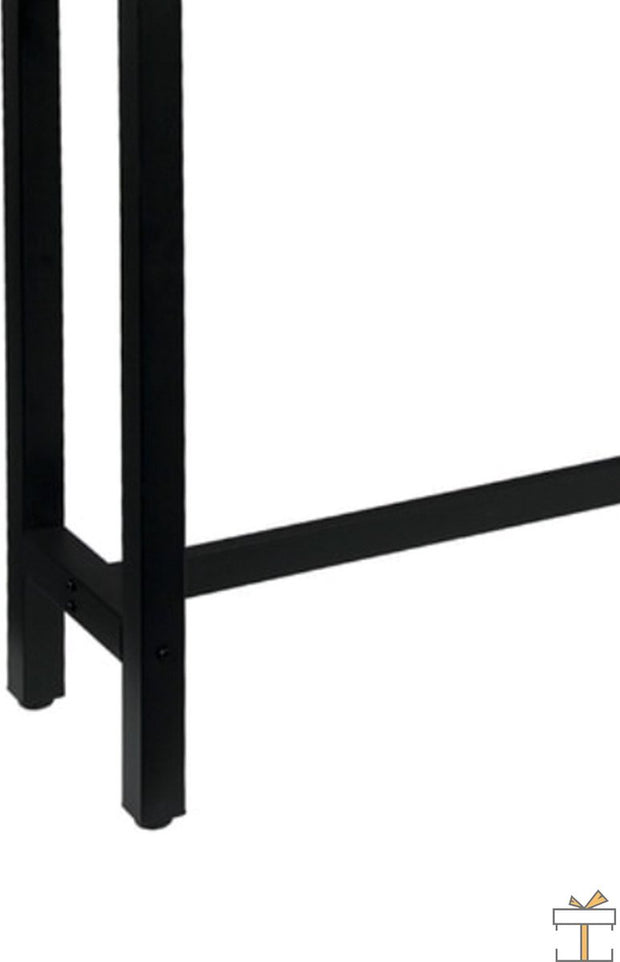 Bartafel deluxe - Rechthoekig - Bartafel voor Binnen - Metaal - Zwart - 140x40x100cm