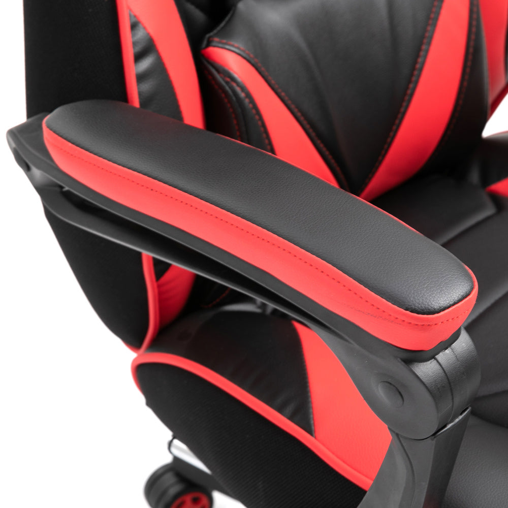 Bureaustoel – Bureaustoel Ergonomisch – Kantoorstoel – Gamingstoel – Werkstoel – Verstelbare Hoogte 108-117 cm – Massagefunctie & Kunstleer Bekleding