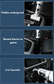 Kruimeldief - Best Verkocht - Handstofzuiger - Kruimeldief Snoerloos - Auto Stofzuiger - Oplaadbaar - Draadloze Stofvanger met Dubbele Functie - Auto, huis en Huisdierhaar - Wit