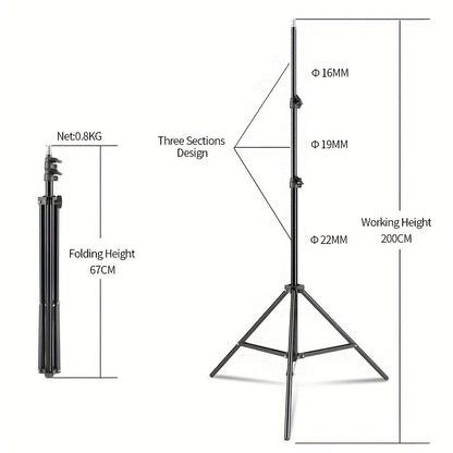 Backdrop Stand – Fotostatief – Background Frame – Verlichtingsstatief – Photoshoot Statief – 2.6x3m Muslin Achtergrond – Stevig Metalen Frame Met Driewielbasis