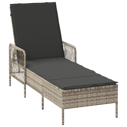 Inklapbaar Loungebed – Sunlounger – Ligstoel – Tuinstoel – Balkonstoel – Ergonomisch Design – Weerbestendig Rattan