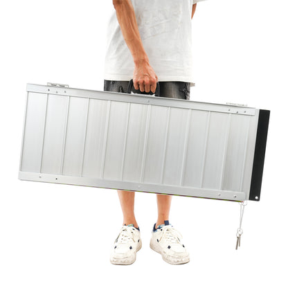 91.44cm Portable Ramp | Folding Handicap Ramp with Handle, Aluminum Alloy Material by NaMaSyo for Steps/Stairs/Scooter