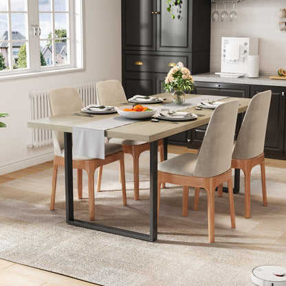 Eettafel – Keukentafel – Tafel – Eetkamertafel – Industriële Tafel – 160x80 cm – Stevig Metalen Frame – Water- en Krasbestendig