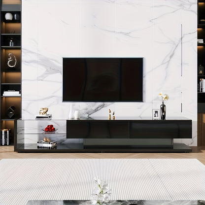 TV-Meubel – TV-Stand – TV-Kast – TV-Unit – Zwart – Stevige Constructie – Ruimtebesparend Design