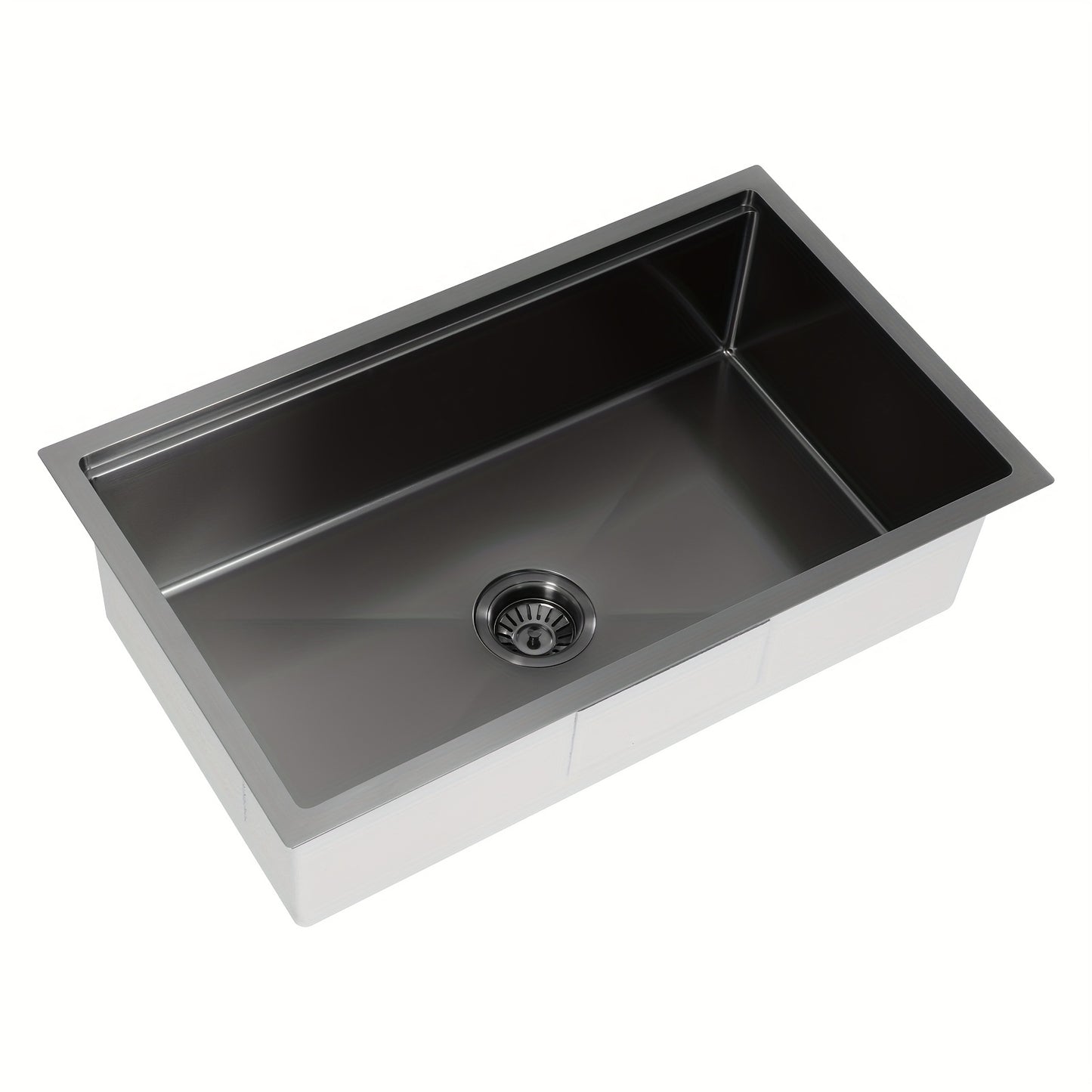 Keukenwerkblad Spoelbak – RVS Spoelbak – Enkele Spoelbak – Onderbouw Spoelbak – Werkstation Spoelbak – Silvery Kleur – Duurzaam Roestvrij Staal – Modern Rechthoekig Design