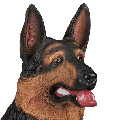 Hondbeeldje – Hondenbeeld – Hondenfiguur – Hondenstandbeeld – Duitse Herder Beeld – Weerbestendig Polyresin – Realistisch Design 85 cm Hoog
